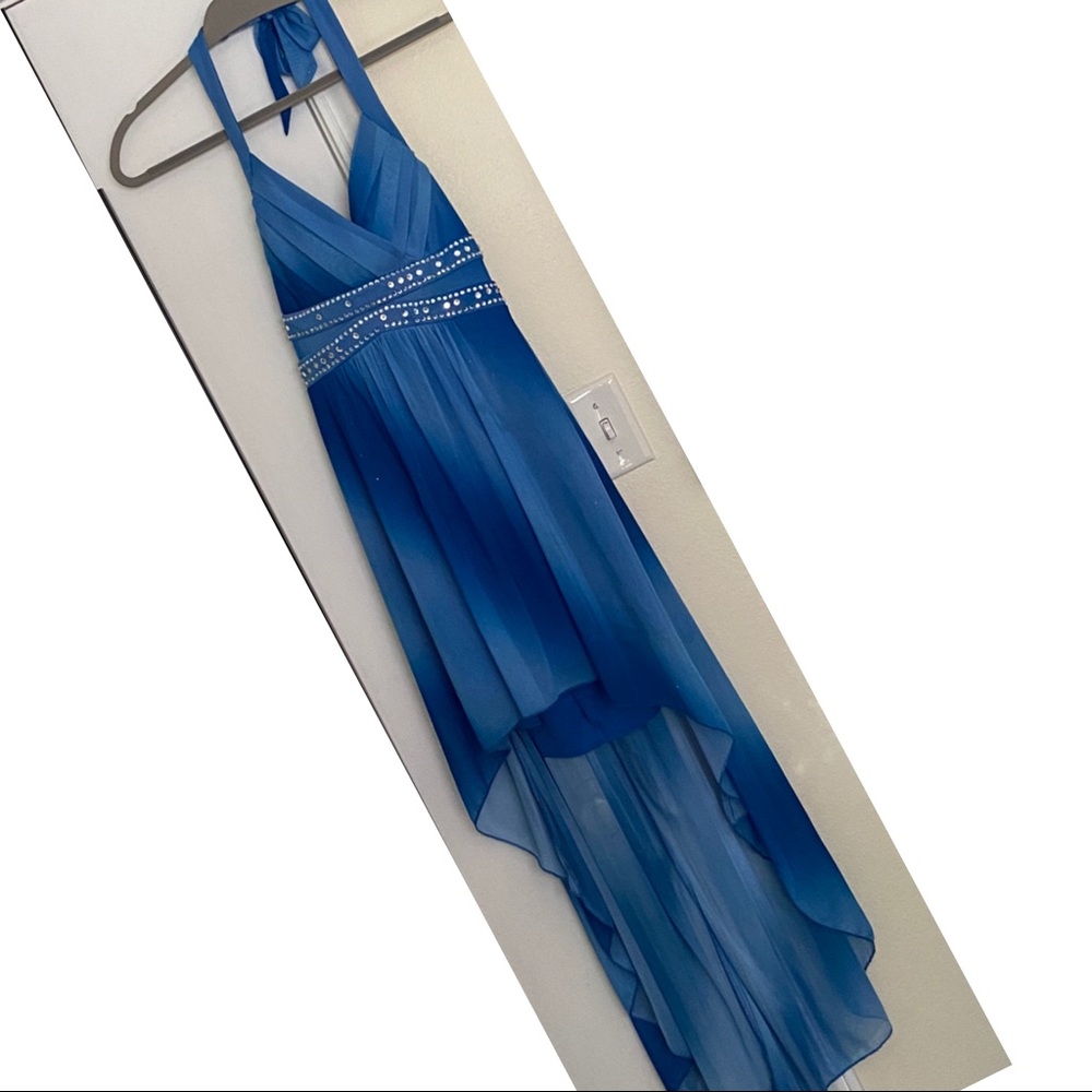 High-Low Shimmer Dress